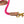The 6 FOOT Nautical PINK Leash with Leather handle